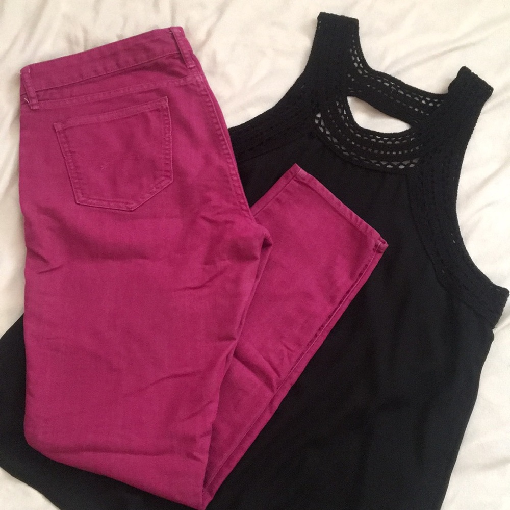 Pink Gap 1969 always skinny jeans - Size 31/12